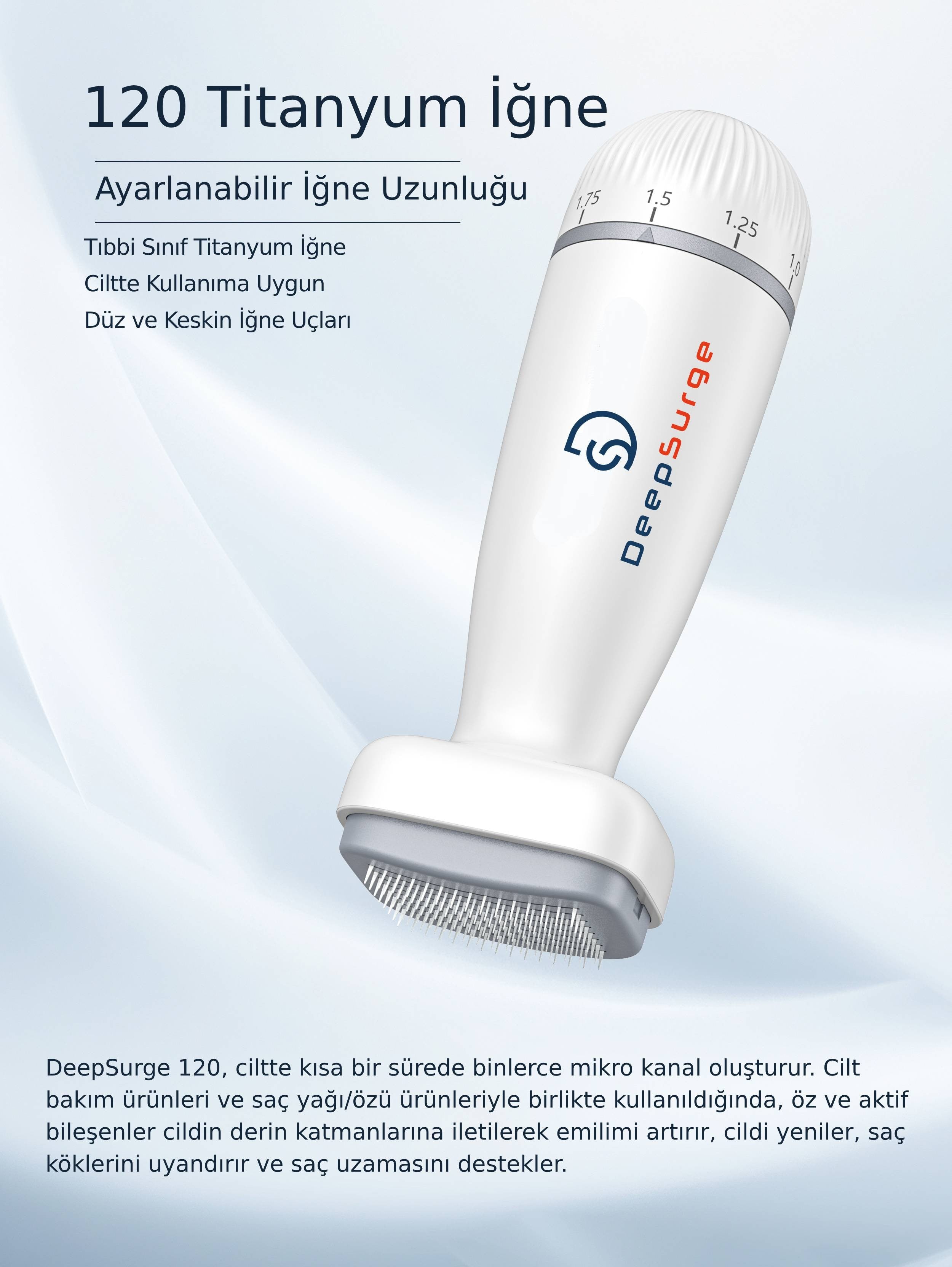Ayarlanabilir İğne Ölçülü Derma Stamp