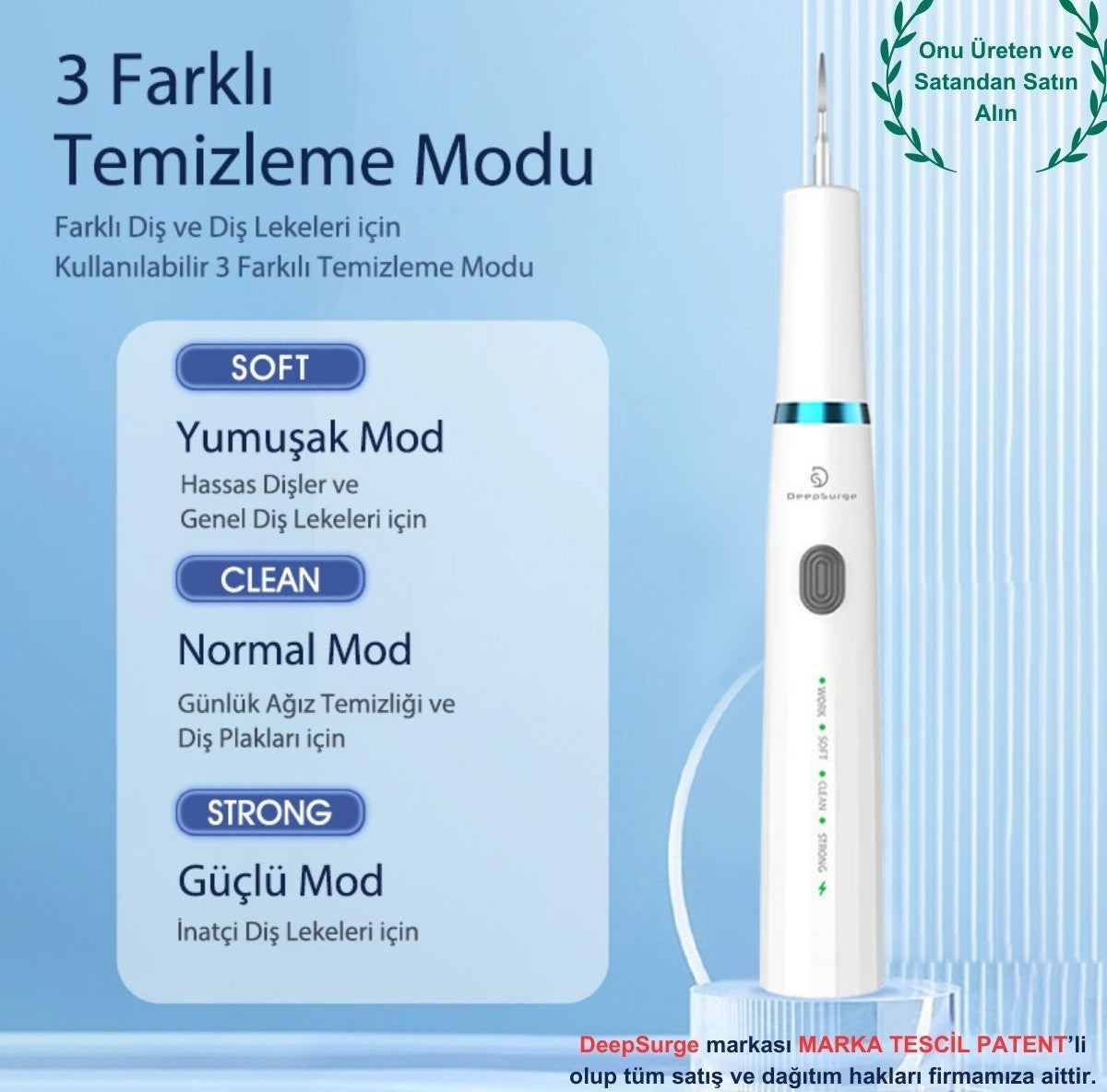 DS1 Şarjlı Diş Taşı Temizleme Cihazı