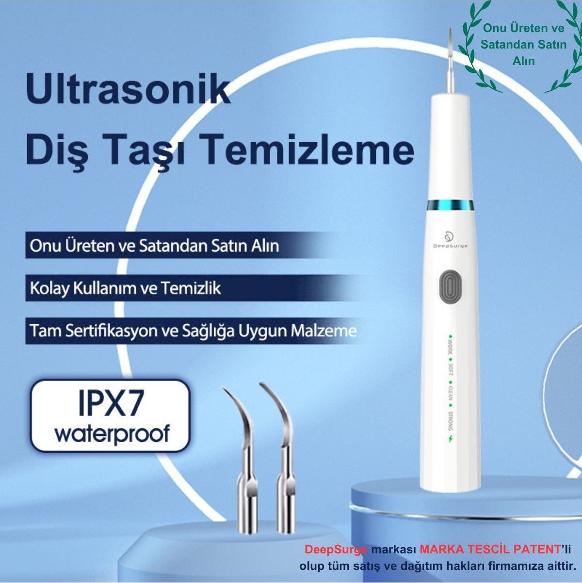 DS1 Şarjlı Diş Taşı Temizleme Cihazı